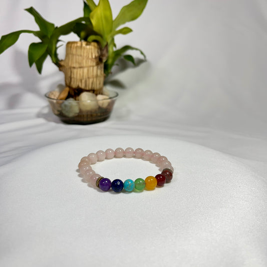 Rose Quartz Chakra Harmony Bracelet – Love & Energy Alignment